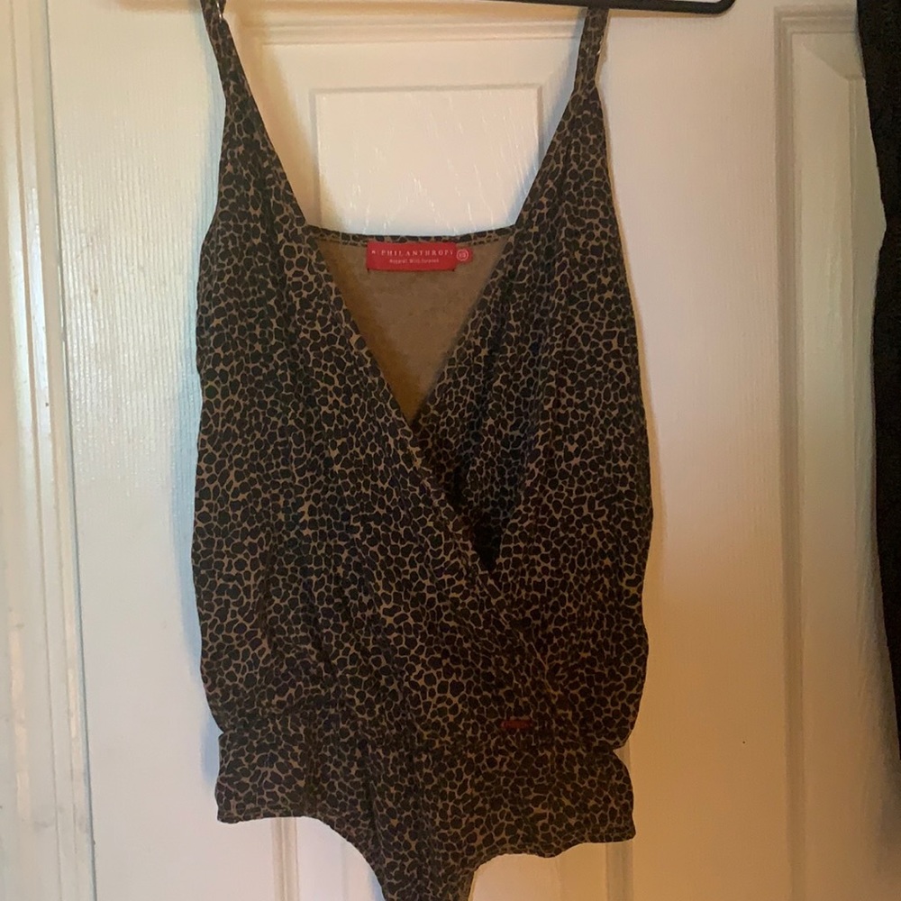 N:philanthropy cheetah bodysuit
